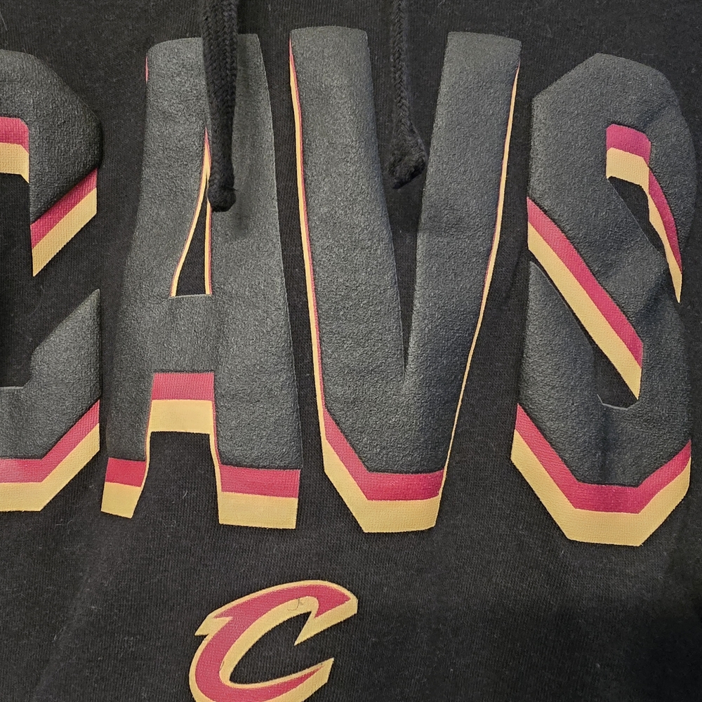 Brand New CAVS Black Cropped Hoodie With Frayed Bottom